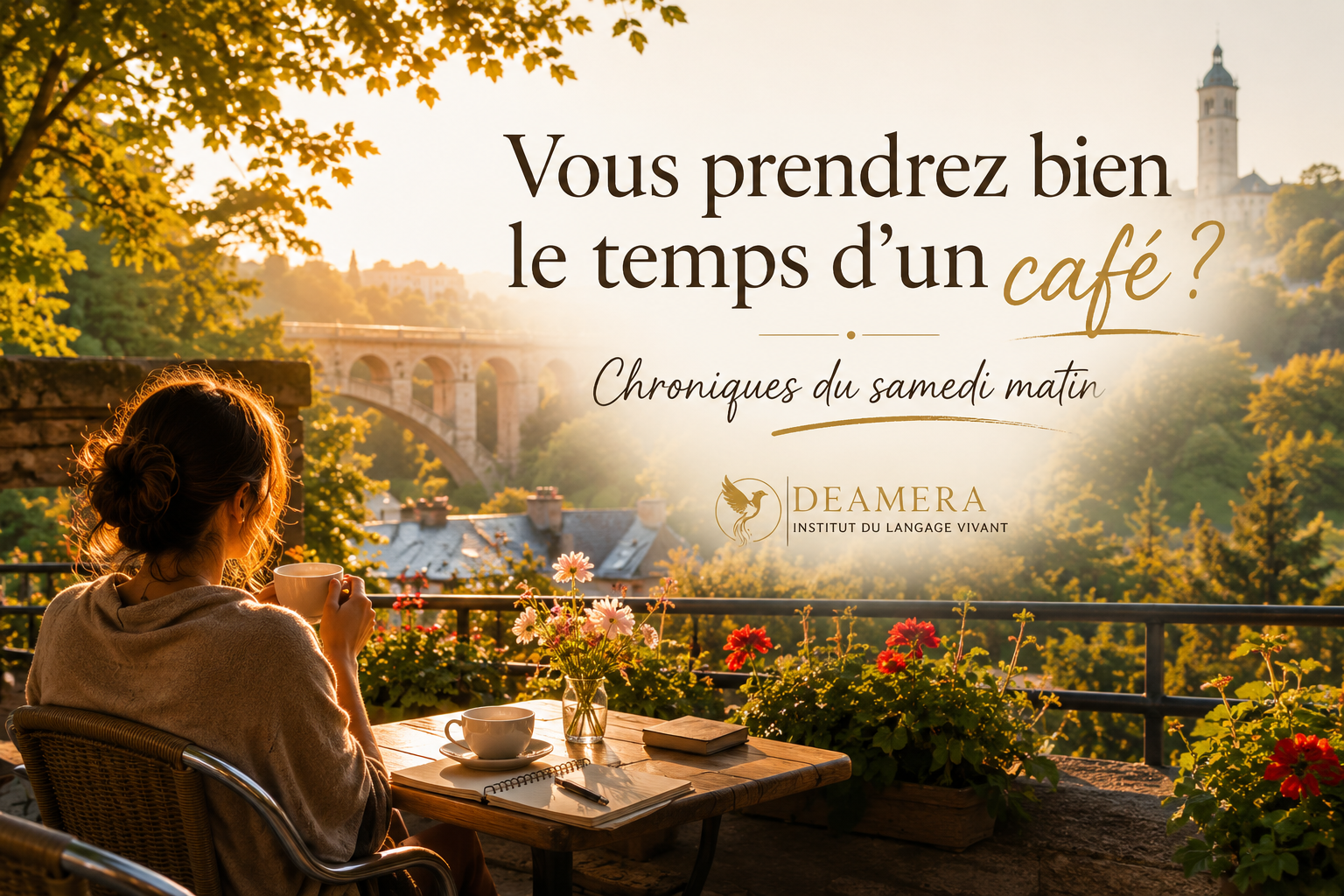 Visuel de la chronique Vous prendrez bien le temps d’un café ? — Chroniques du samedi matin.